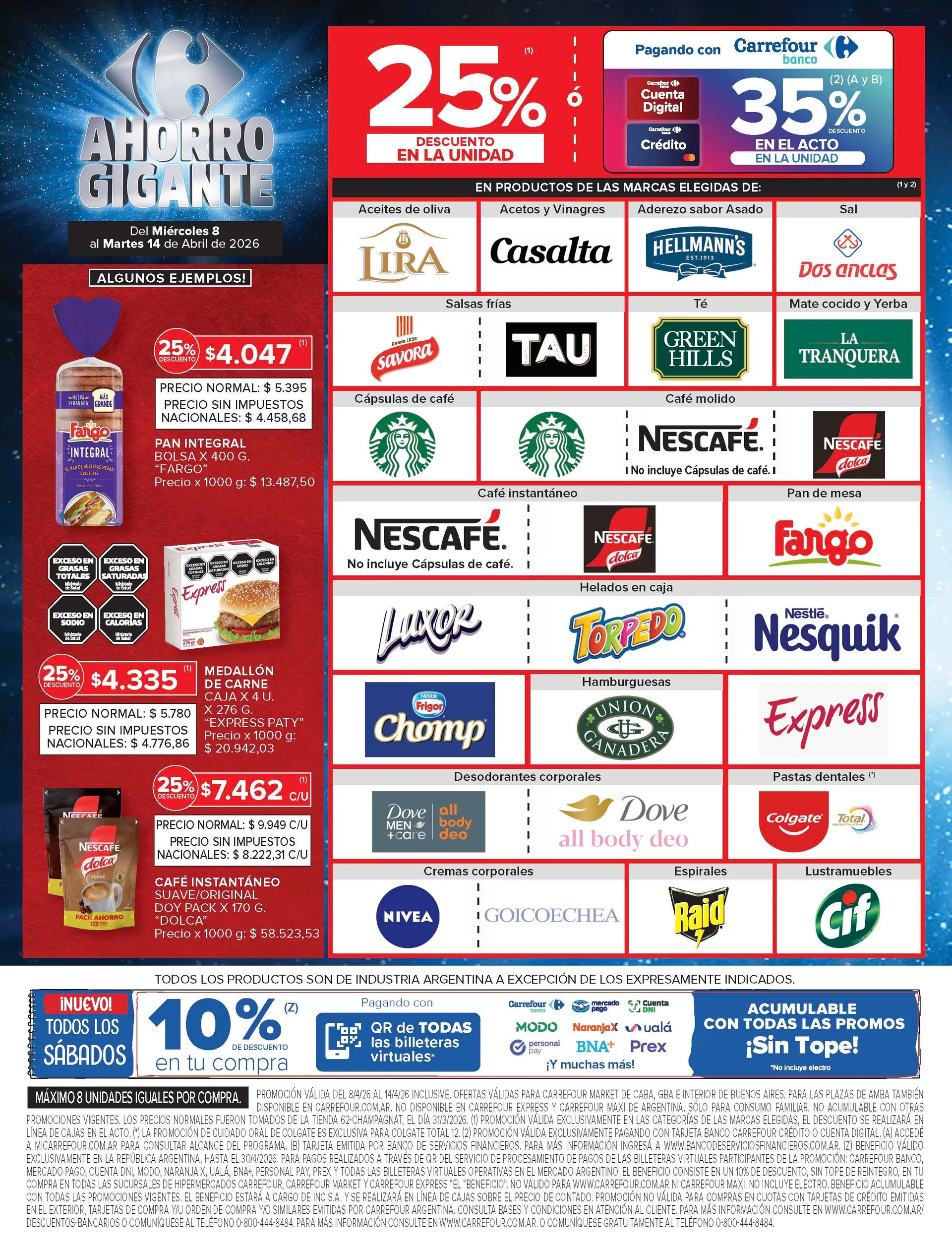 Ofertas de  Ofertas Carrefour Market  8 de abril al 14 de abril 2026 - Página 11 del catálogo