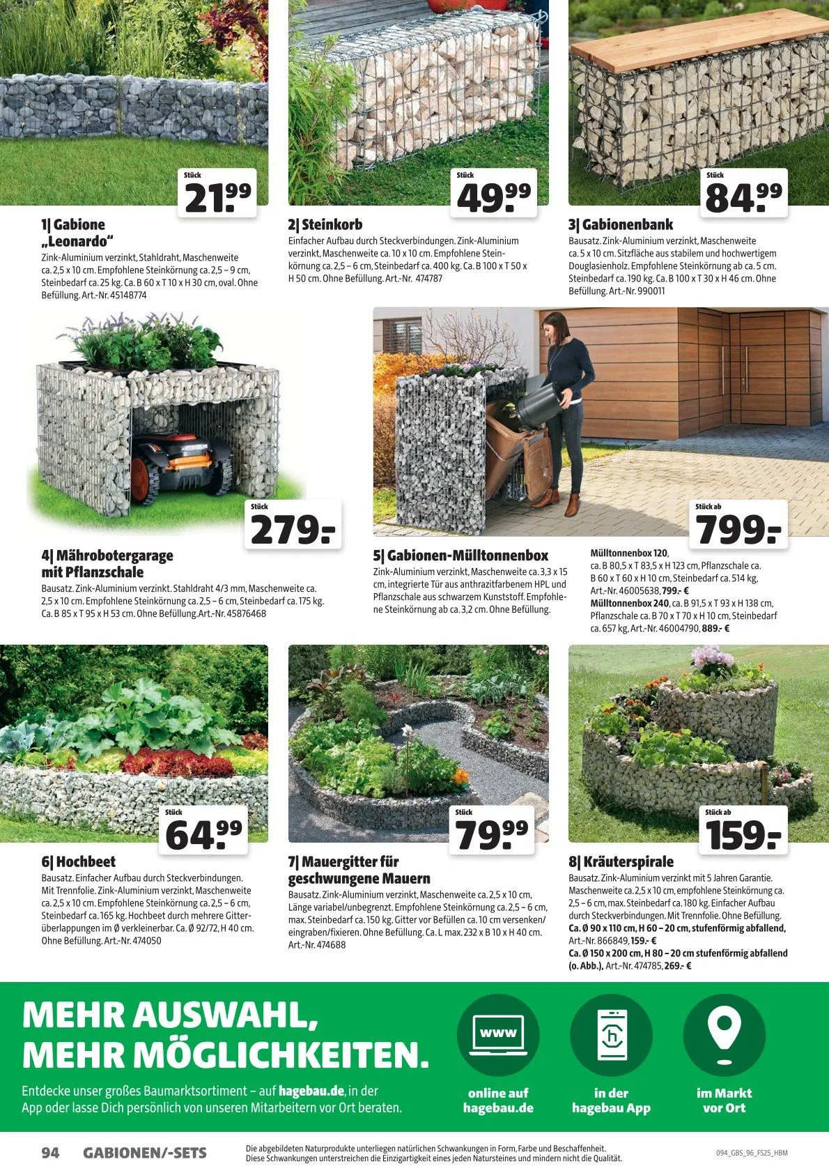 Hagebau Prospekt von 21. Mai bis 31. Dezember 2025 - Prospekt seite 95