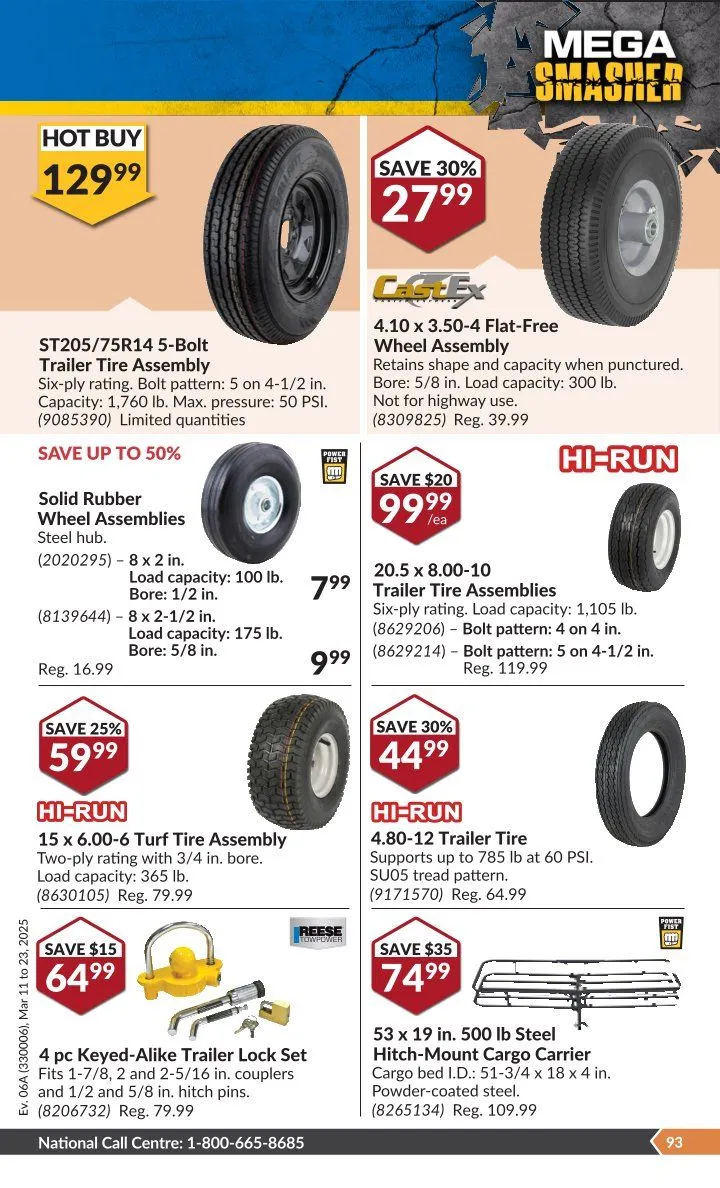Princess Auto flyers from March 11 to March 23 2025 - flyer page 85