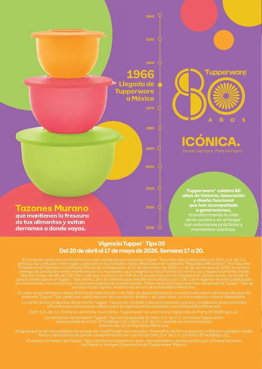 Catálogo de Tupperware Ofertas 17 de abril al 20 de mayo 2026 - Pagina 96