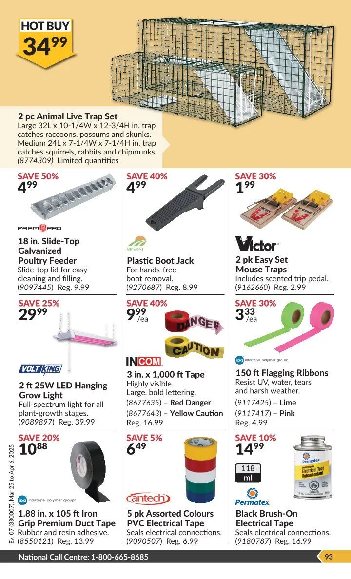 Princess Auto Sales from March 25 to April 6 2025 - flyer page 66