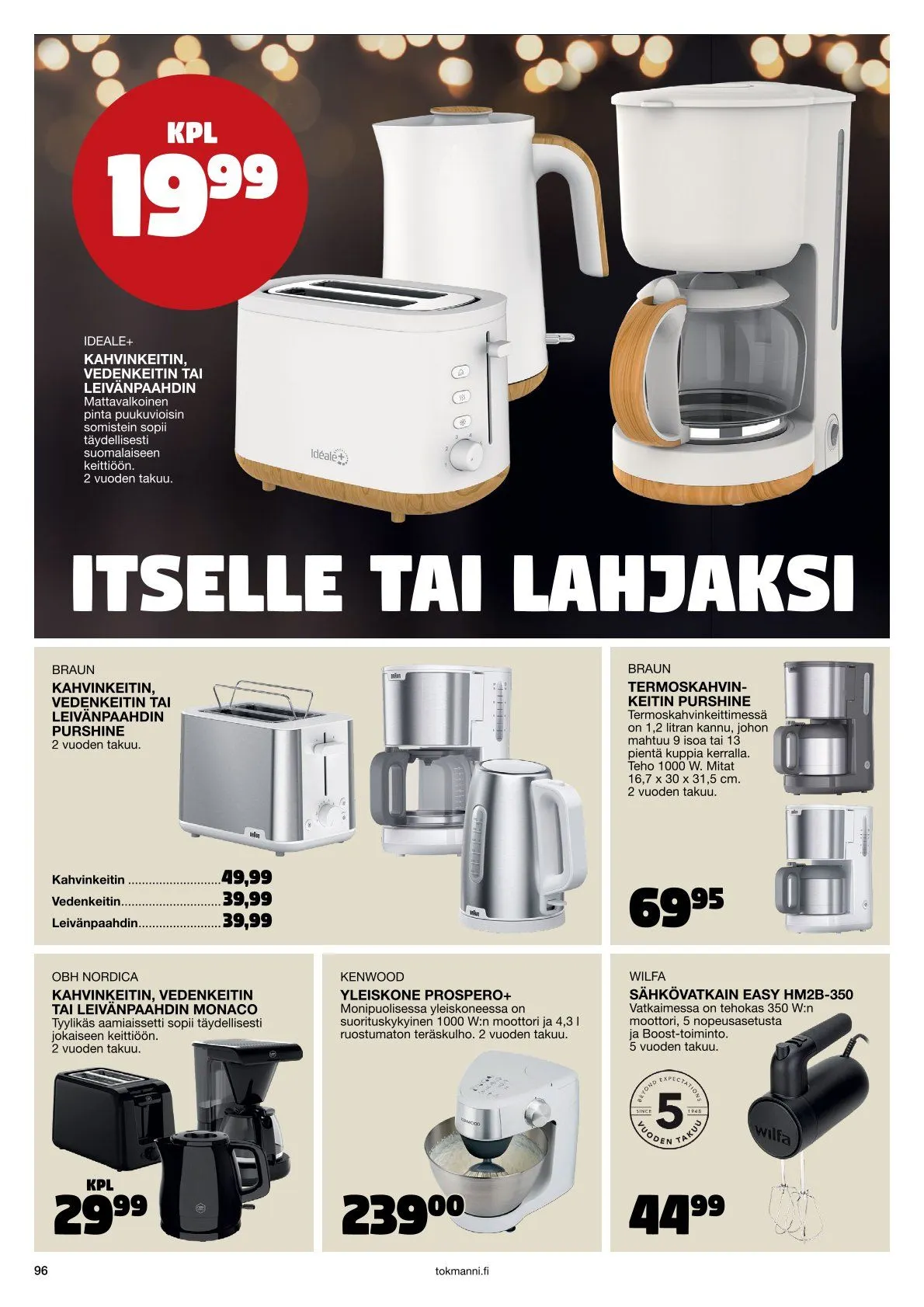  Tokmanni Tarjoukset voimassa alkaen 28. marraskuuta - 24. joulukuuta 2025 - Tarjouslehti sivu 96