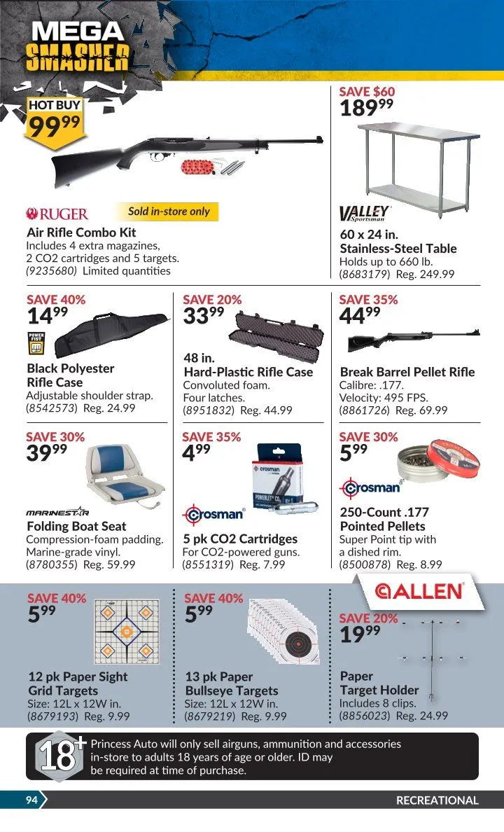 Princess Auto flyers from March 11 to March 23 2025 - flyer page 87