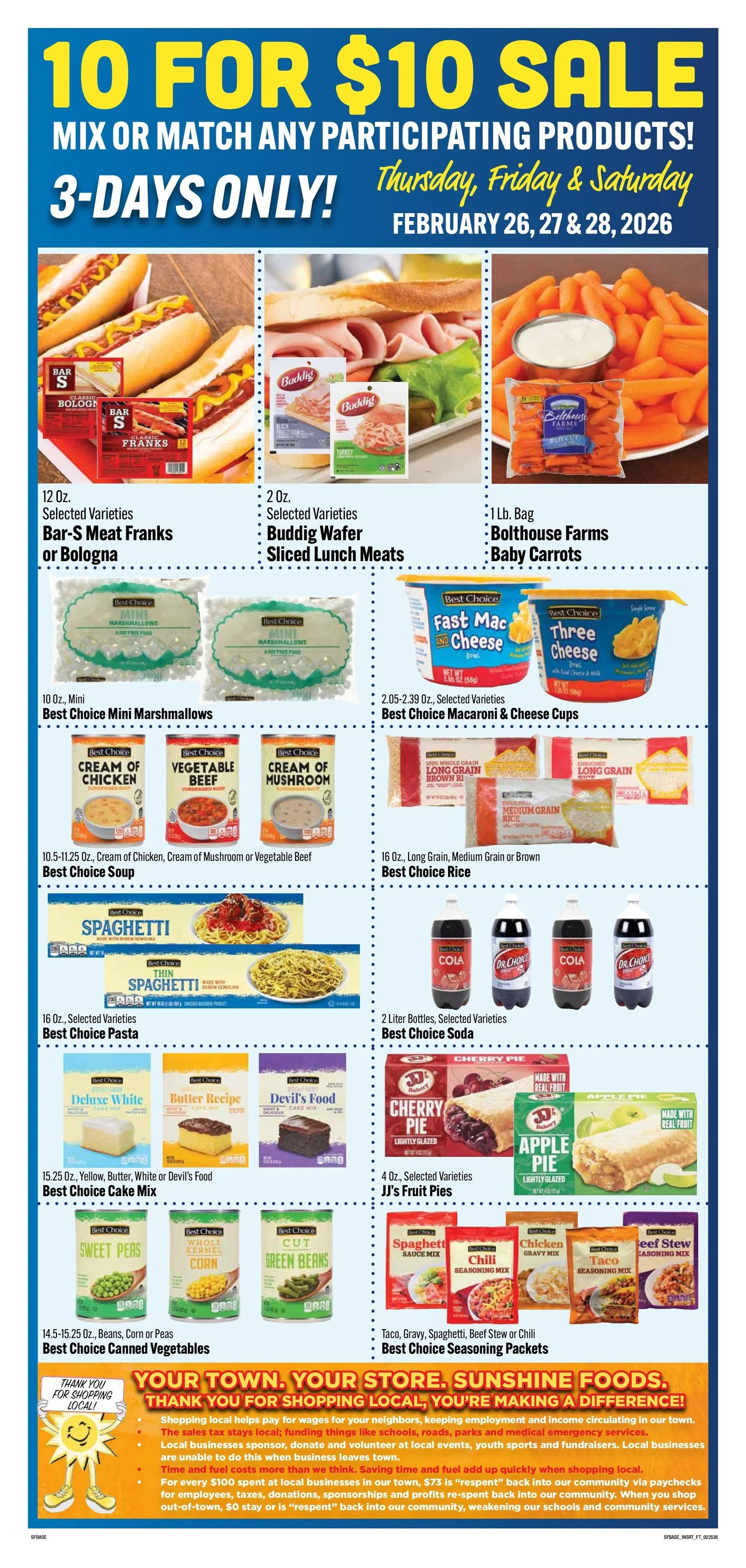 Weekly ad Sunshine Foods Sales from February 25 to March 3 2026 - Page 10