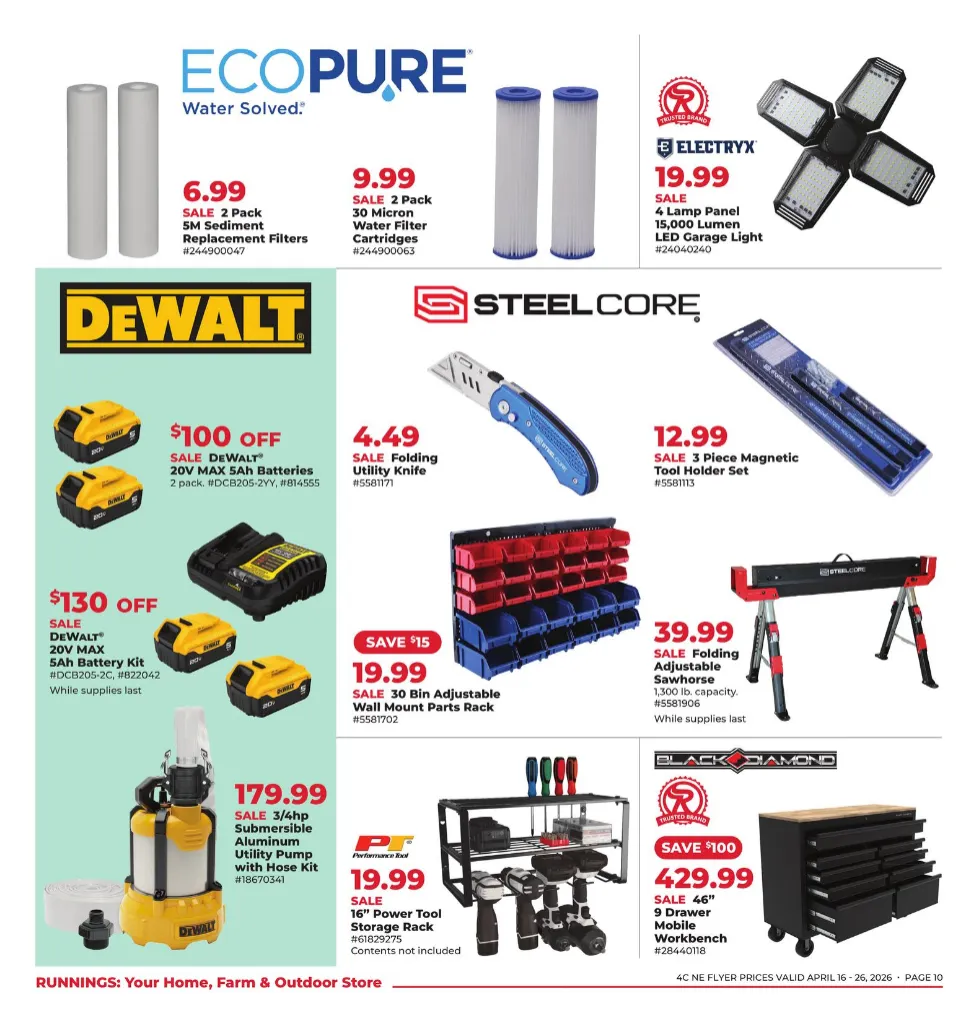 Weekly promotion Runnings Sales spanning from April 16 to April 26 2026 - Page 10 for Catalogue 365