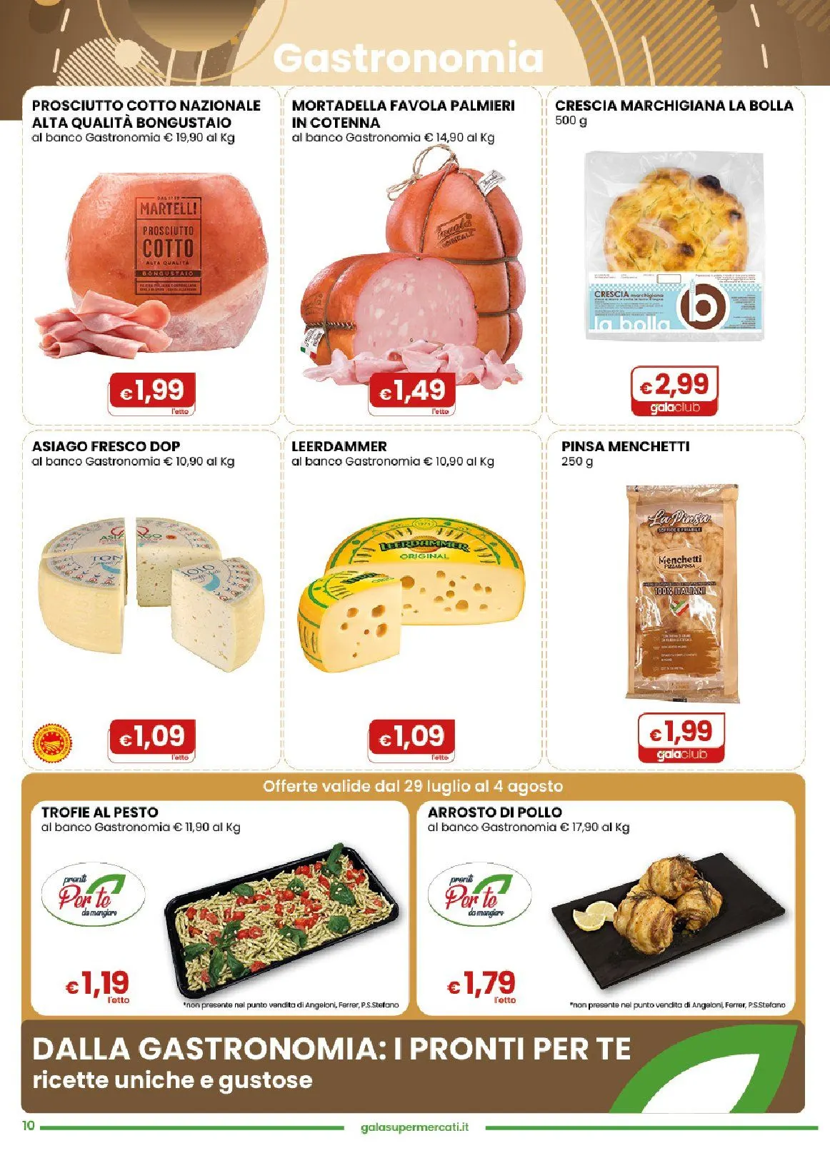 Volantini Gala Supermercati da 29 luglio a 10 agosto di 2026 - Pagina del volantino 10