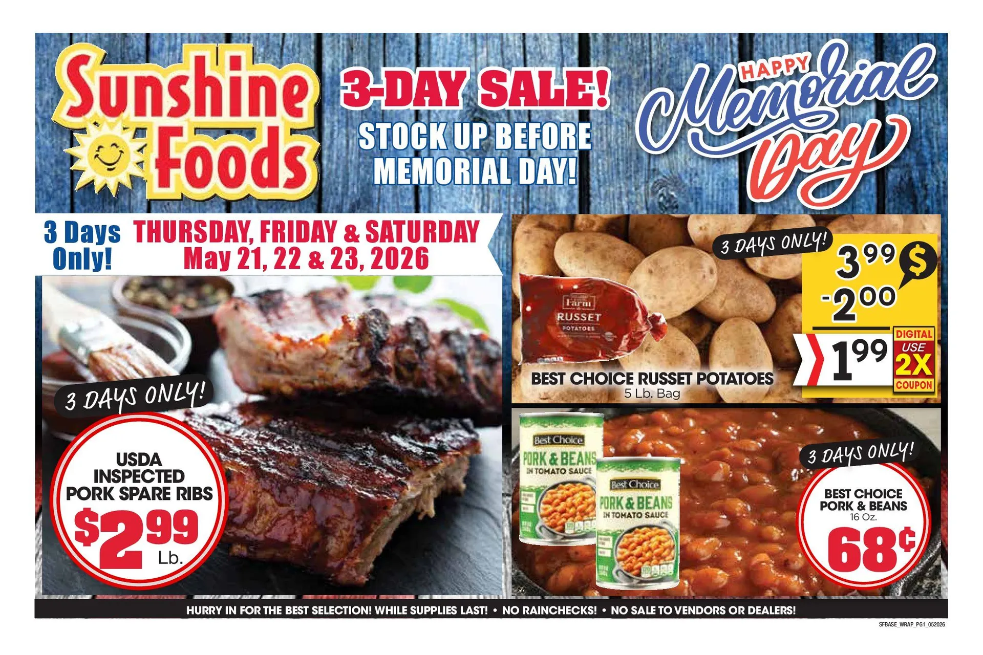 Weekly promotion Sunshine Foods weekly ads spanning from May 20 to May 26 2026 - Page 8 for Catalogue 365