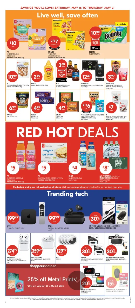 Shoppers Drug Mart Sales from May 16 to May 21 2026 - flyer page 10