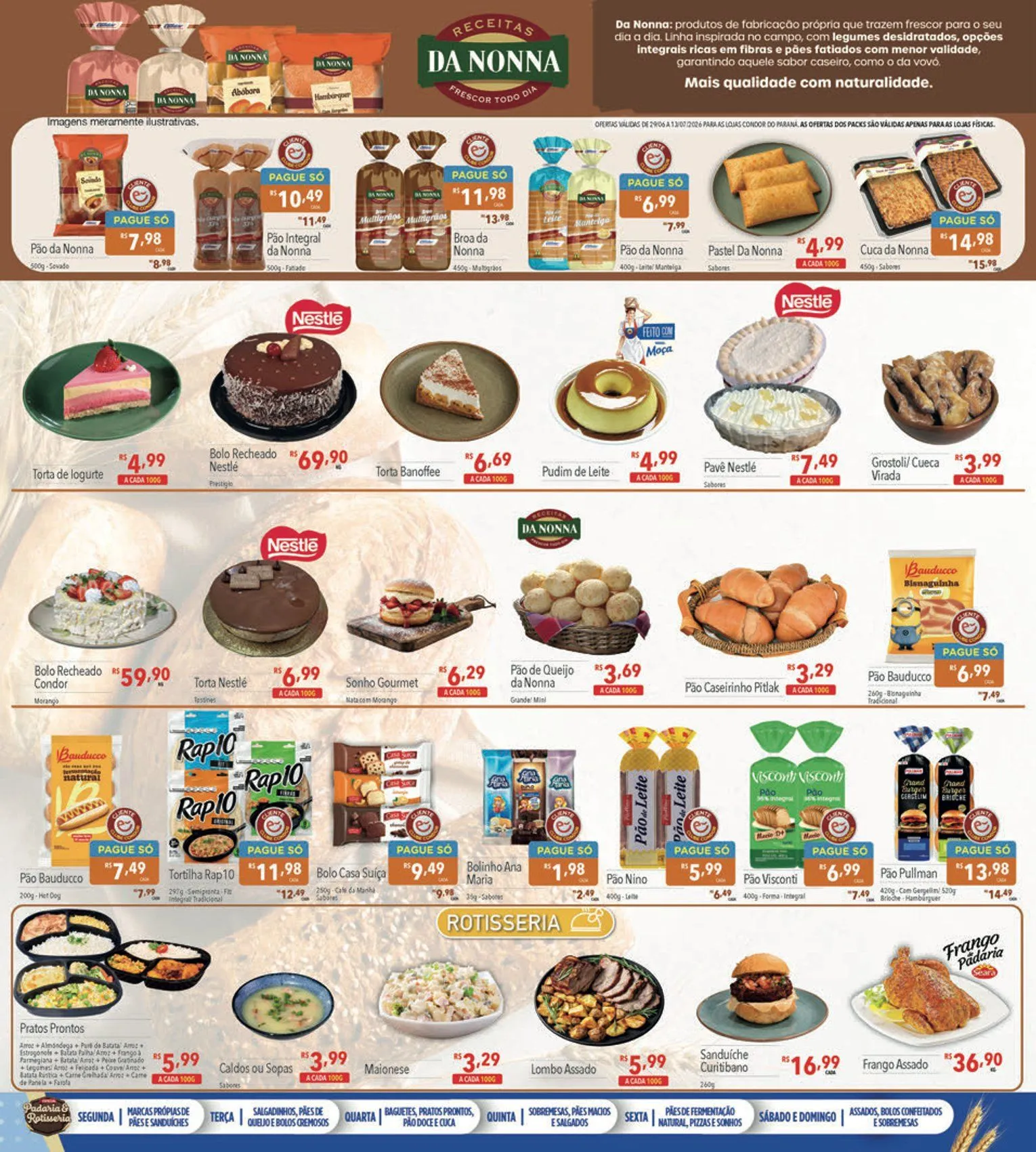 Encarte de  Folhetos Supermercados Condor 29 de junho até 13 de julho 2026 - Pagina 10