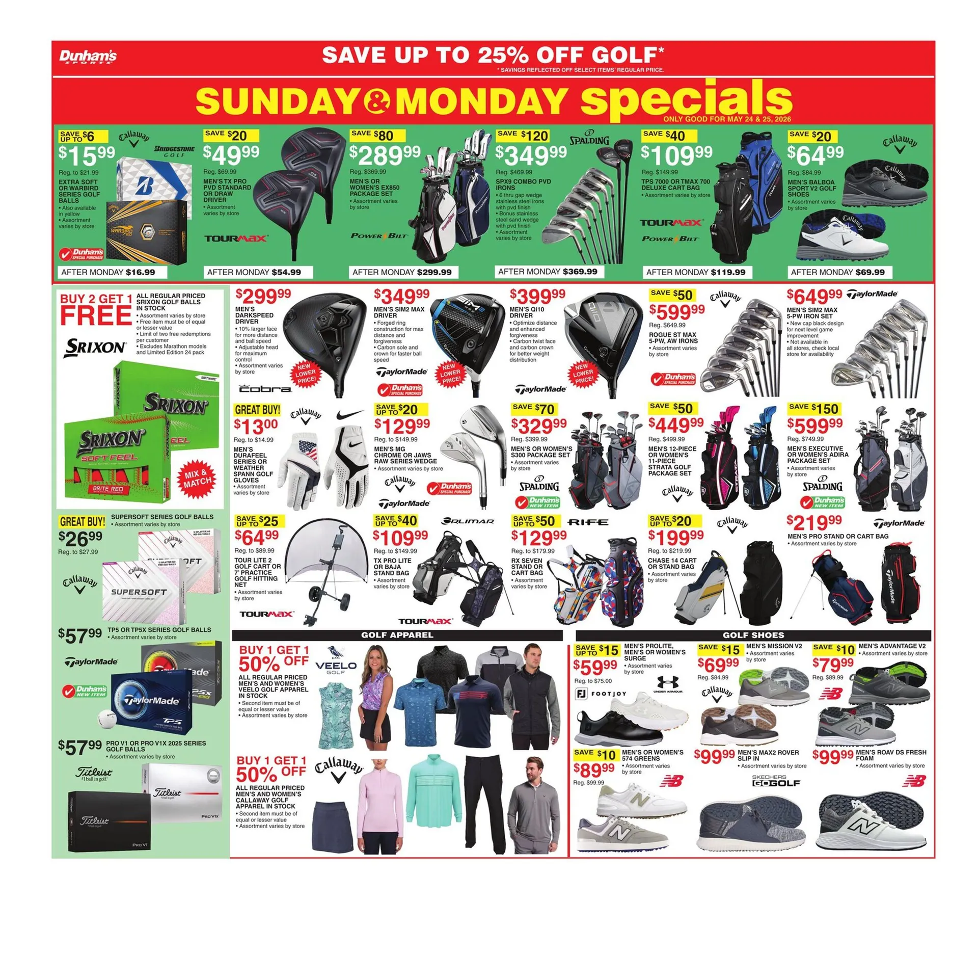 Weekly promotion Dunham's Sports Sales spanning from May 23 to May 28 2026 - Page 10 for Catalogue 365