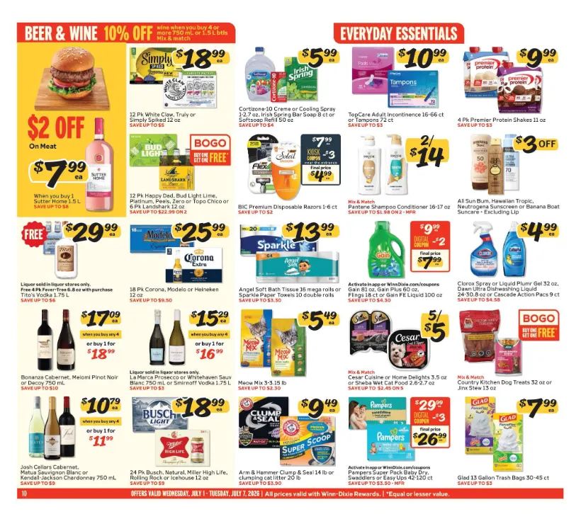 Weekly ad Winn Dixie Sales from July 1 to July 7 2026 - Page 10
