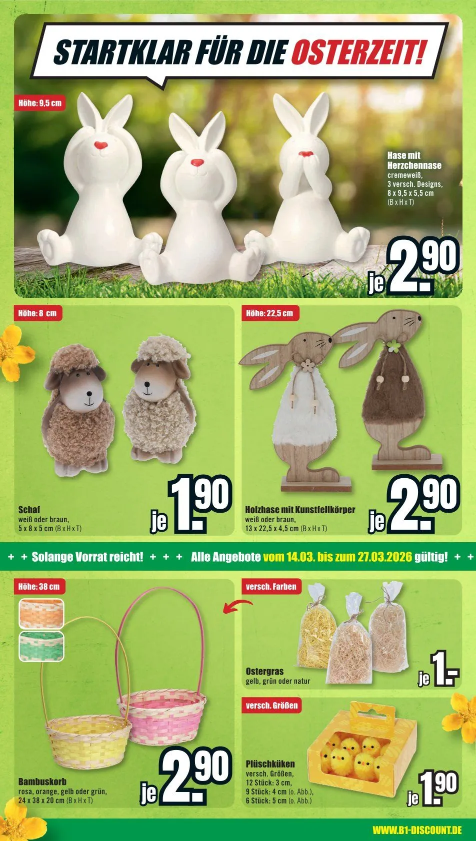 B1 Discount Baumarkt Prospekte von 21. März bis 27. März 2026 - Prospekt seite 10