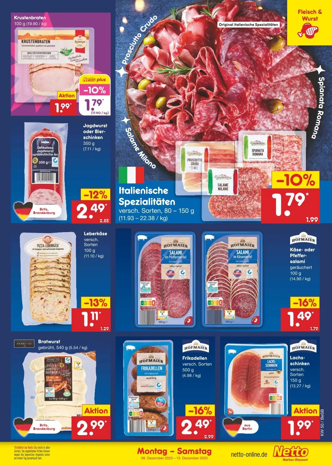 Netto Marken-Discount Angebote von 8. Dezember bis 13. Dezember 2025 - Prospekt seite 10