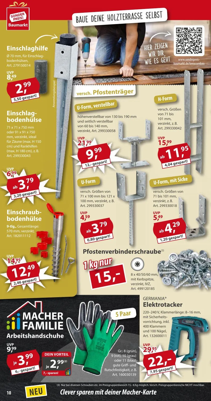 Sonderpreis-Baumarkt Prospekt von 26. April bis 2. Mai 2025 - Prospekt seite 10