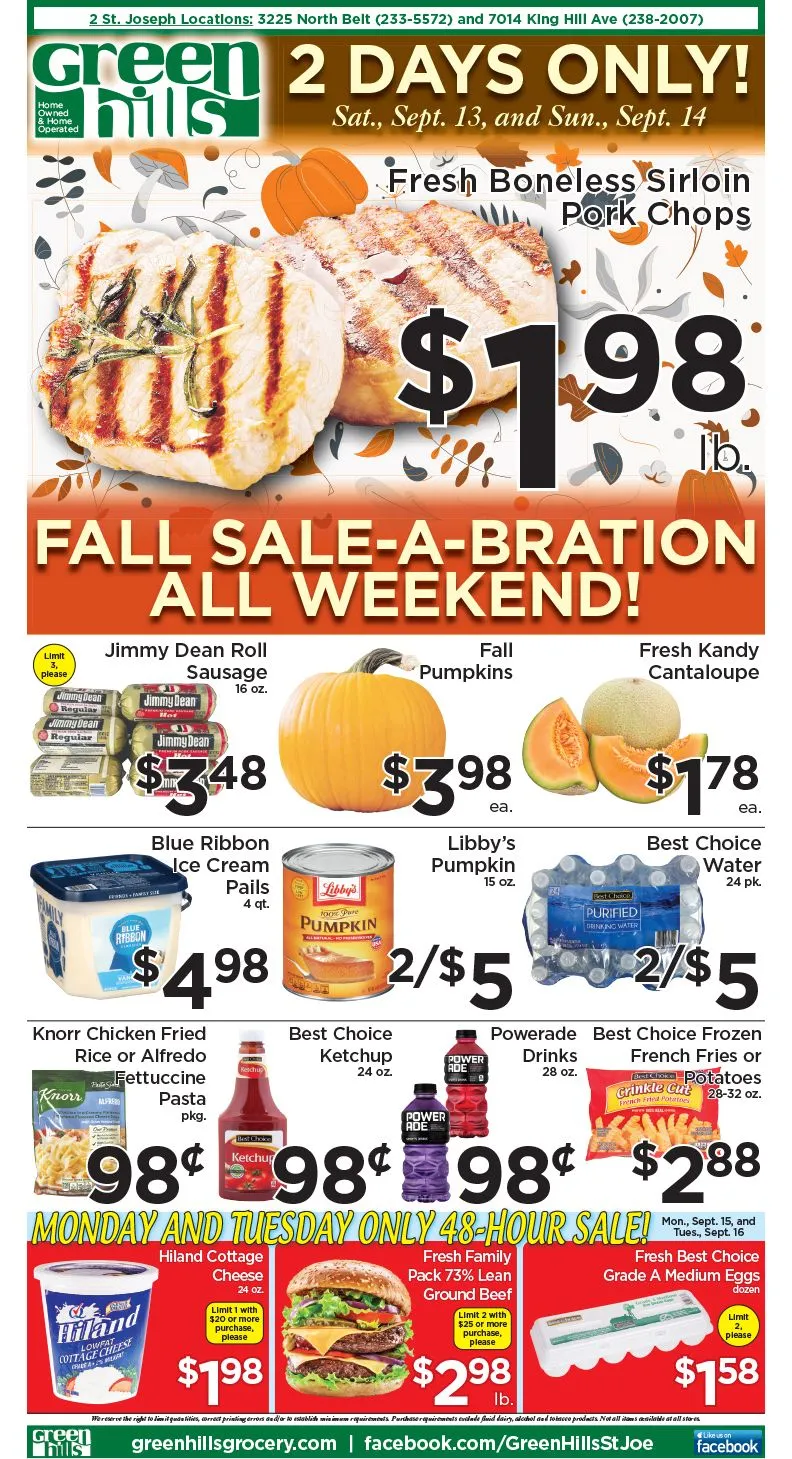 Weekly promotion Green Hills Grocery Sales spanning from September 10 to September 16 2025 - Page 3 for Catalogue 365