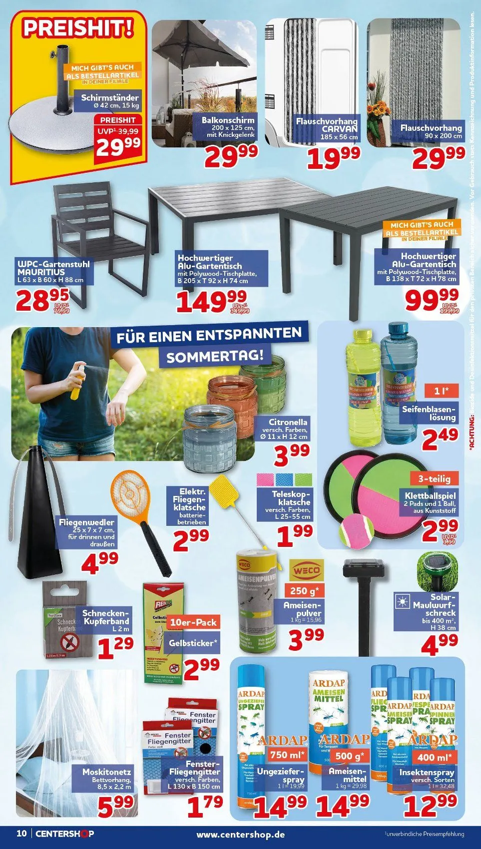 CENTERSHOP Prospekte von 13. Juli bis 18. Juli 2026 - Prospekt seite 10