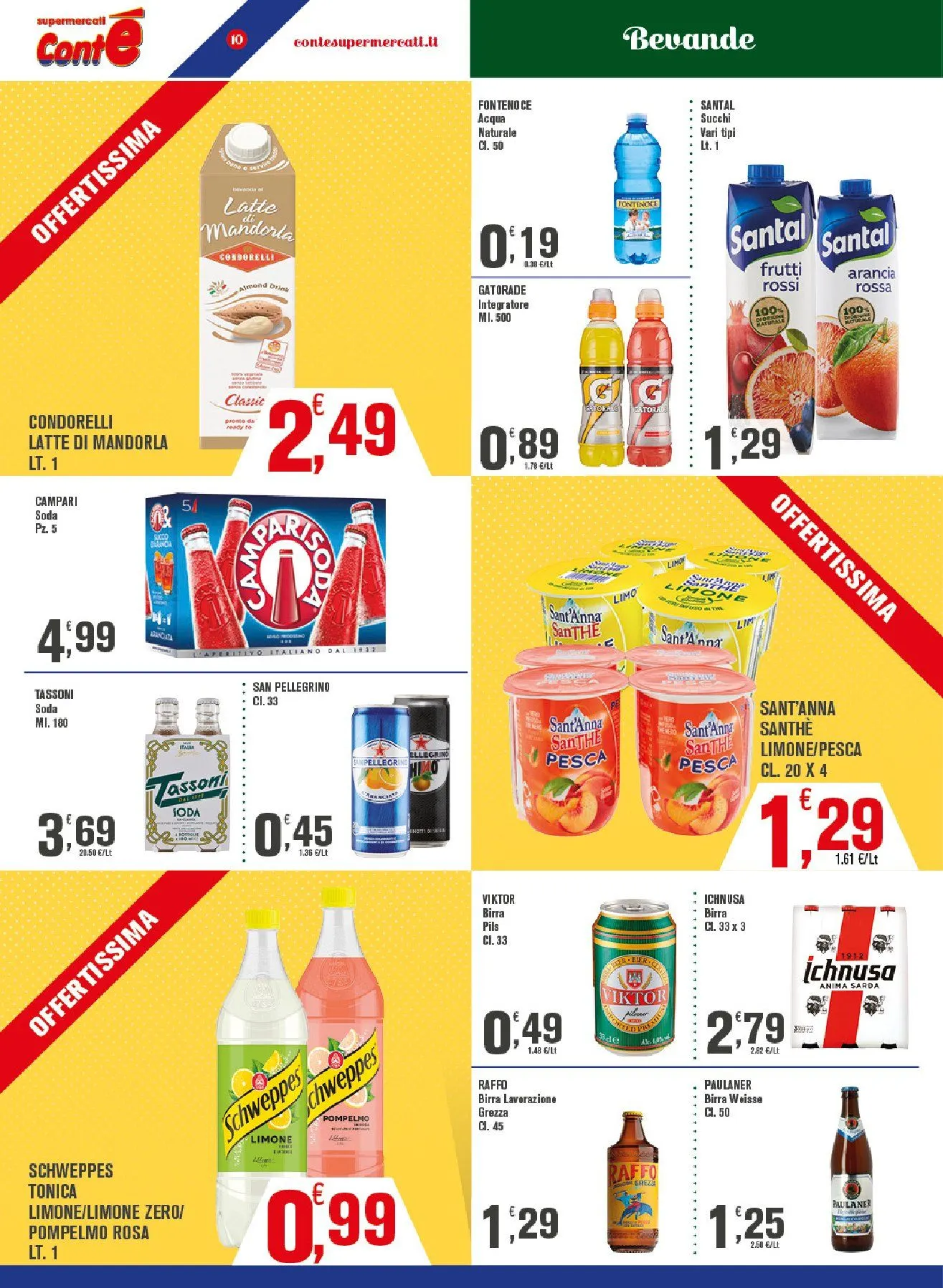 Volantini Conte Supermercati da 10 luglio a 20 luglio di 2025 - Pagina del volantino 10