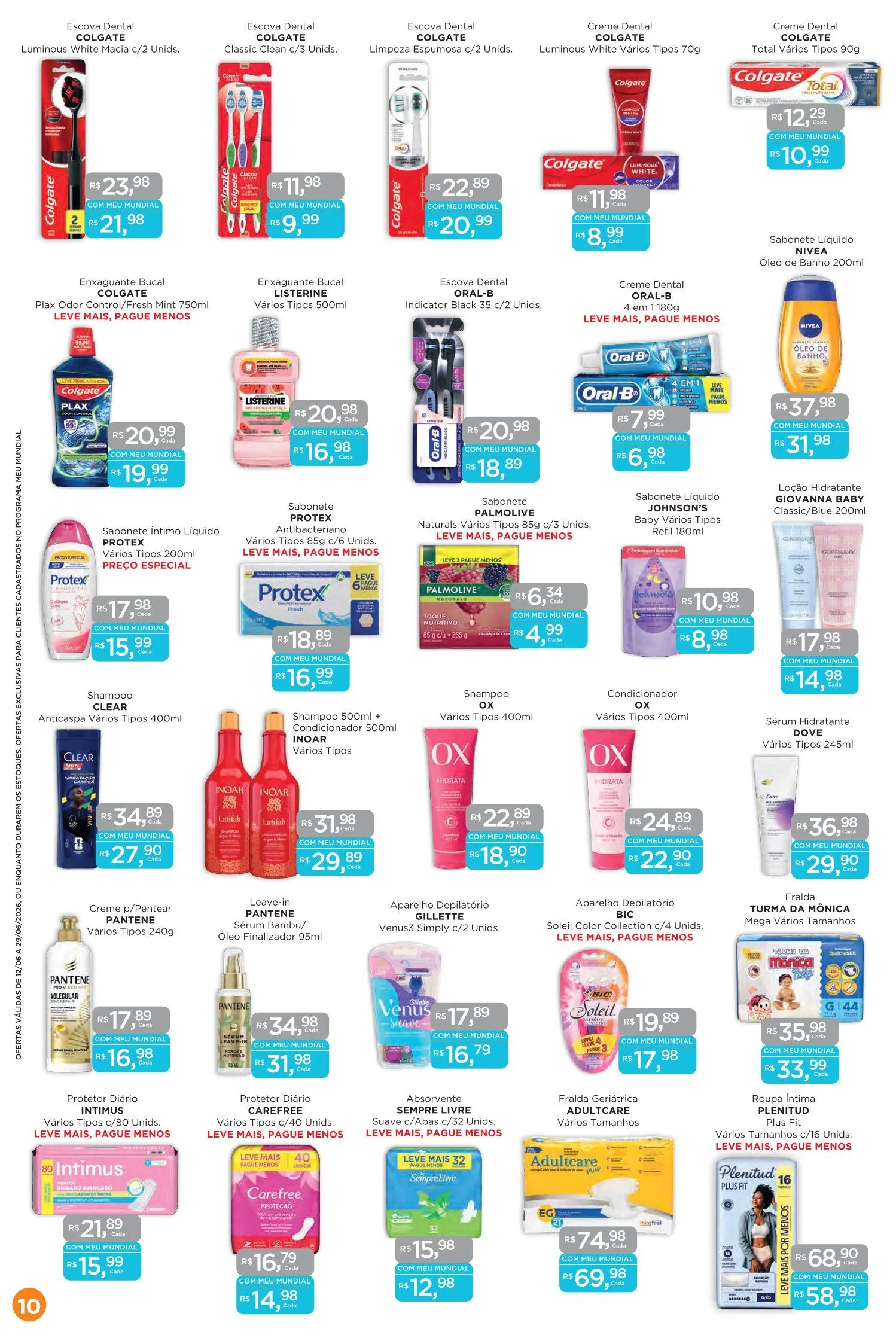 Encarte de Folhetos Supermercados Mundial 12 de junho até 29 de junho 2026 - Pagina 10