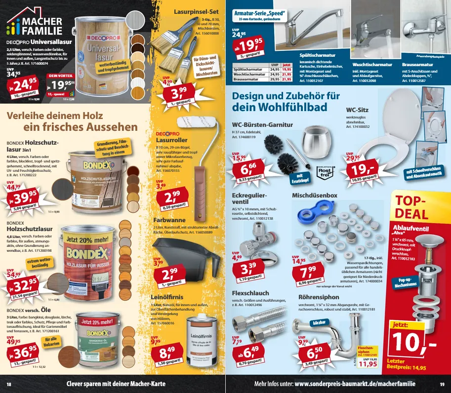  Sonderpreis-Baumarkt Angebote von 25. April bis 1. Mai 2026 - Prospekt seite 10