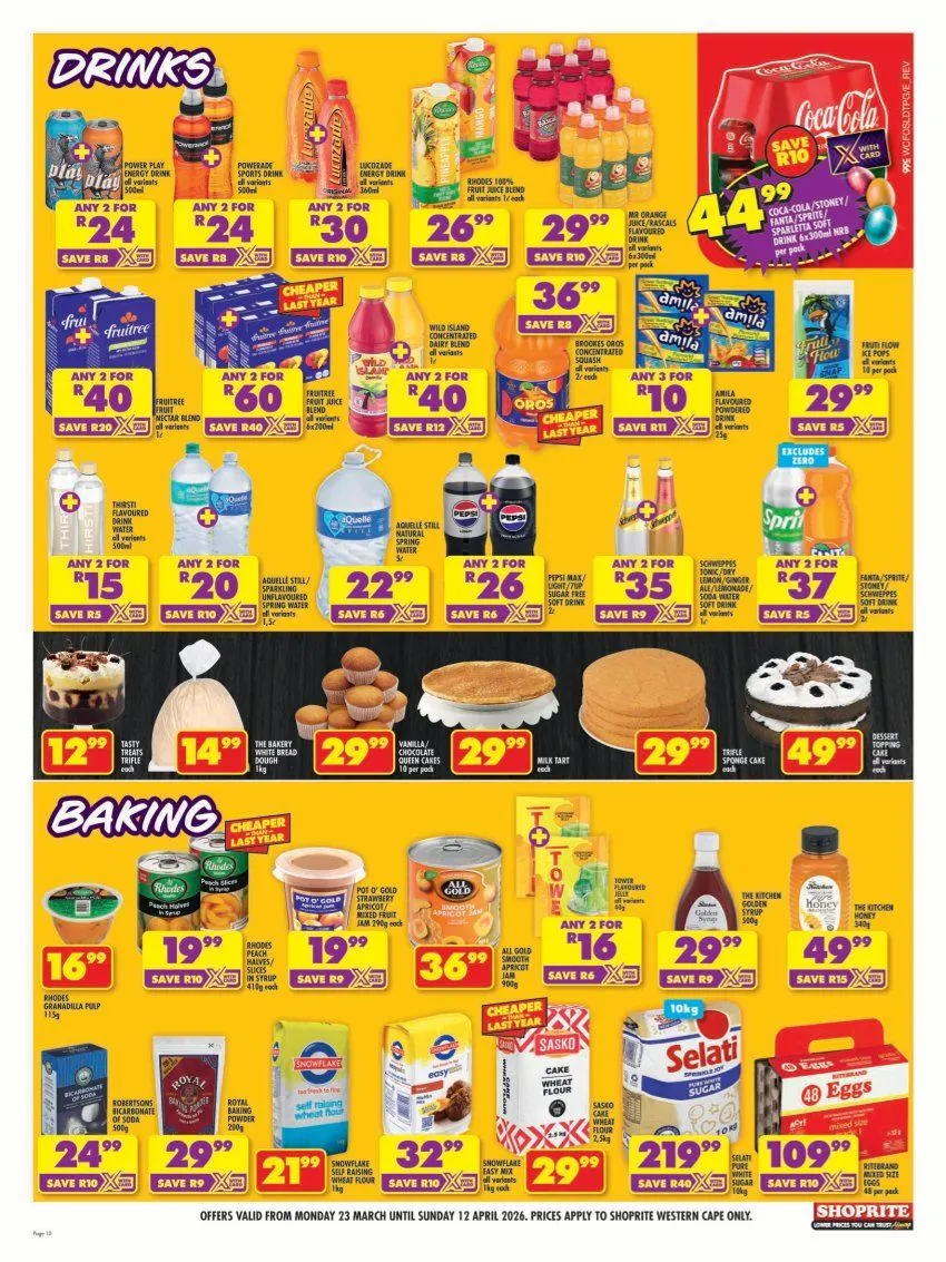 Shoprite Sales from 23 March to 12 April 2026 - Catalogue Page 10