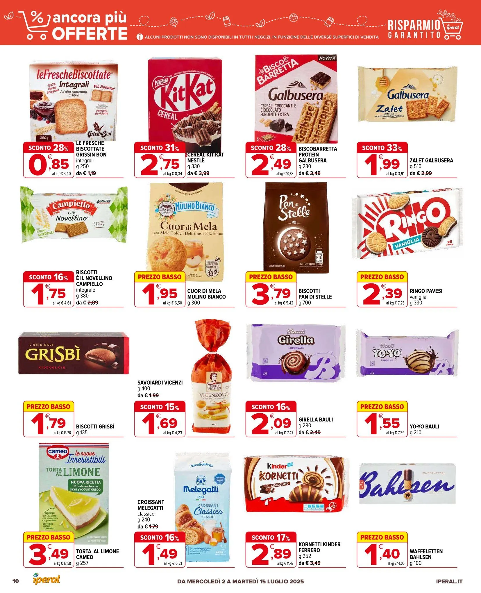 Volantino Iperal da 2 luglio a 15 luglio di 2025 - Pagina del volantino 10