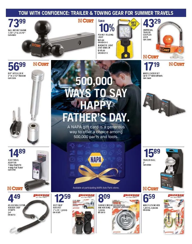 Napa Auto Parts Sales from June 1 to July 1 2025 - flyer page 10