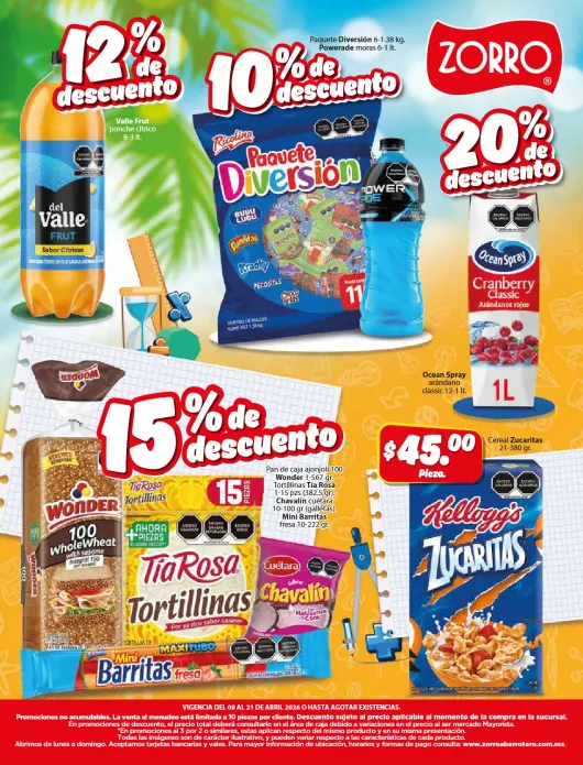 Catálogo de Zorro Ofertas 8 de abril al 22 de abril 2026 - Pagina 10