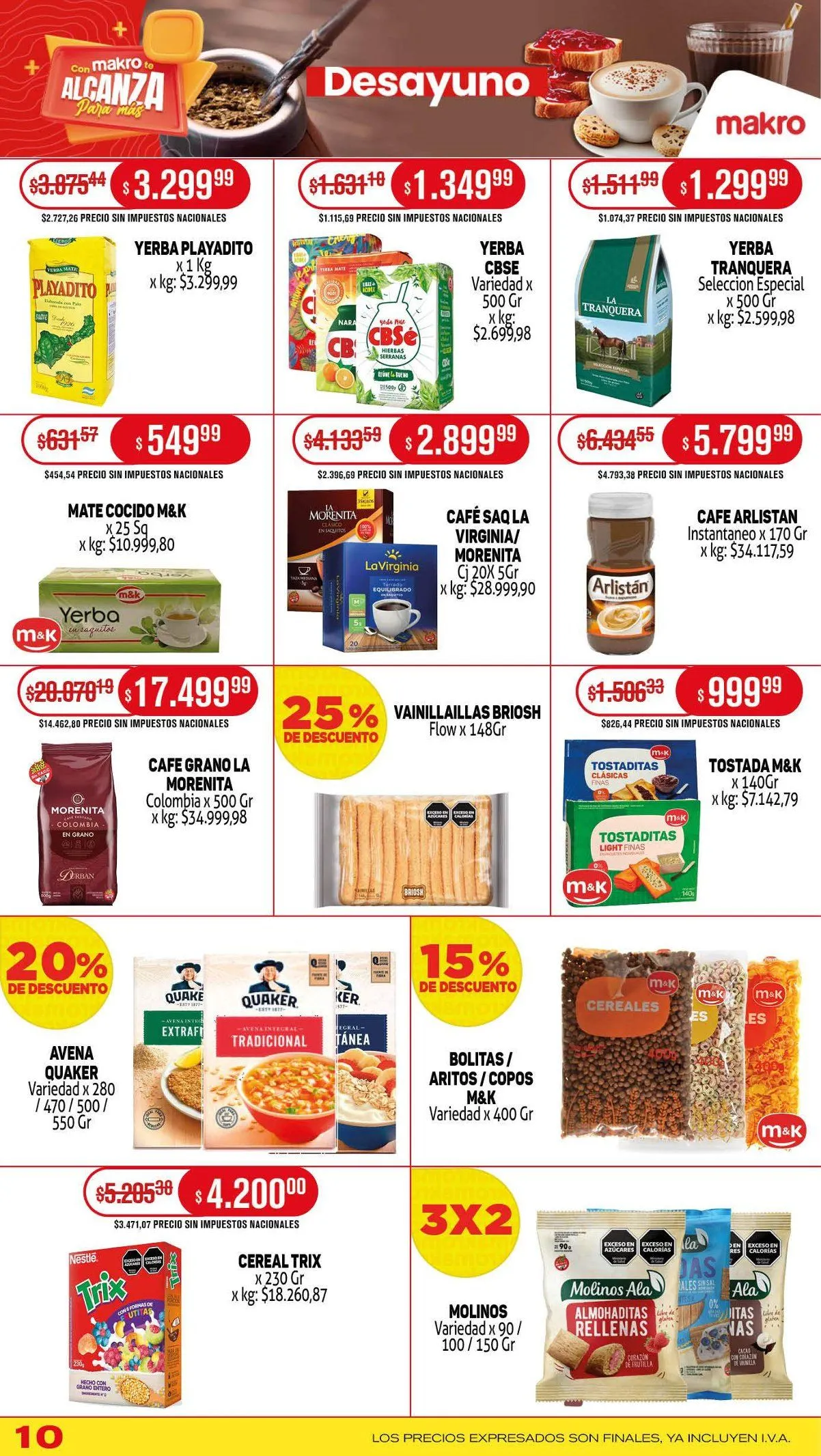 Ofertas de  Makro Ofertas 4 de septiembre al 11 de septiembre 2025 - Página 10 del catálogo