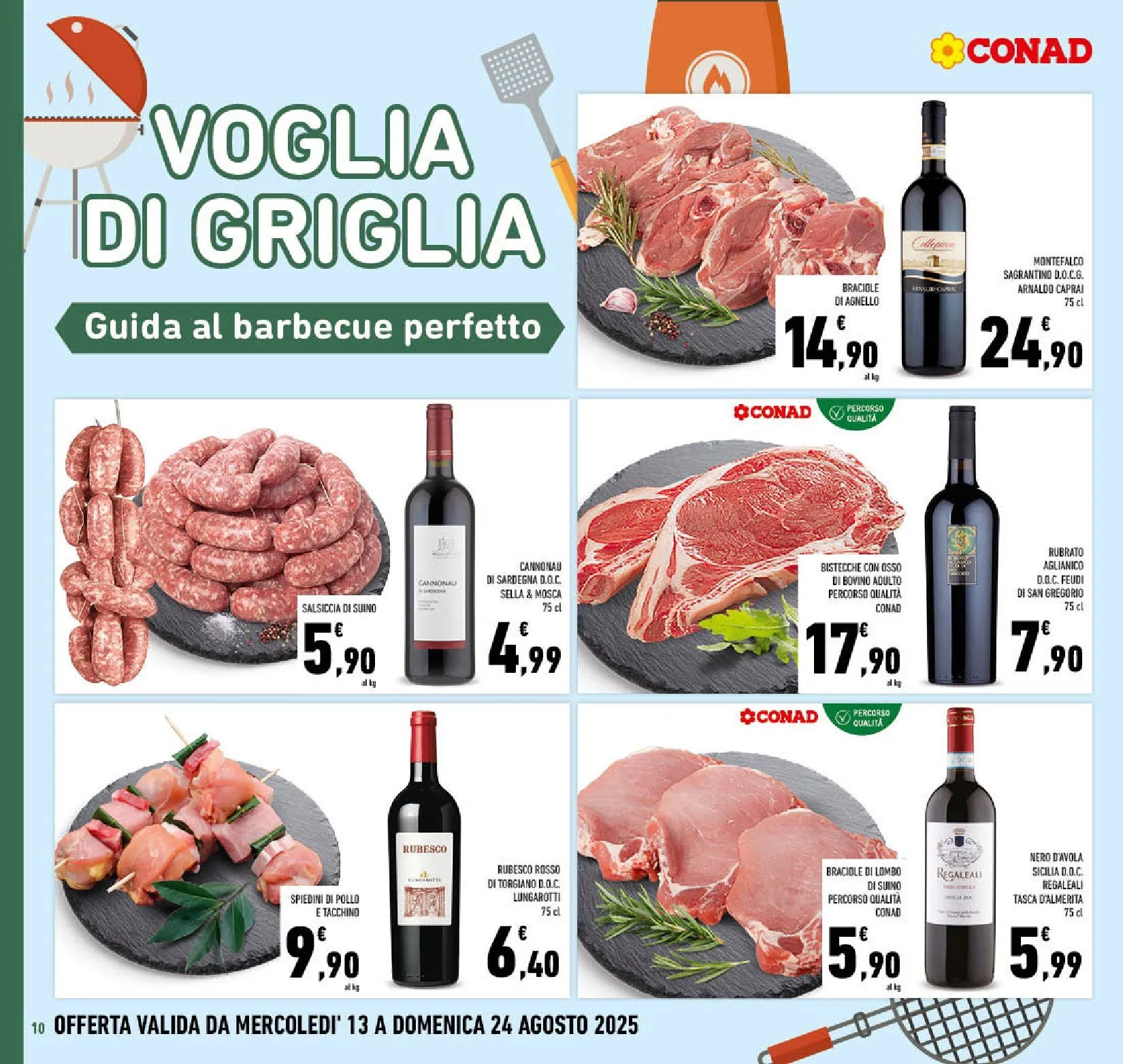 Volantini Conad da 13 agosto a 24 agosto di 2025 - Pagina del volantino 10
