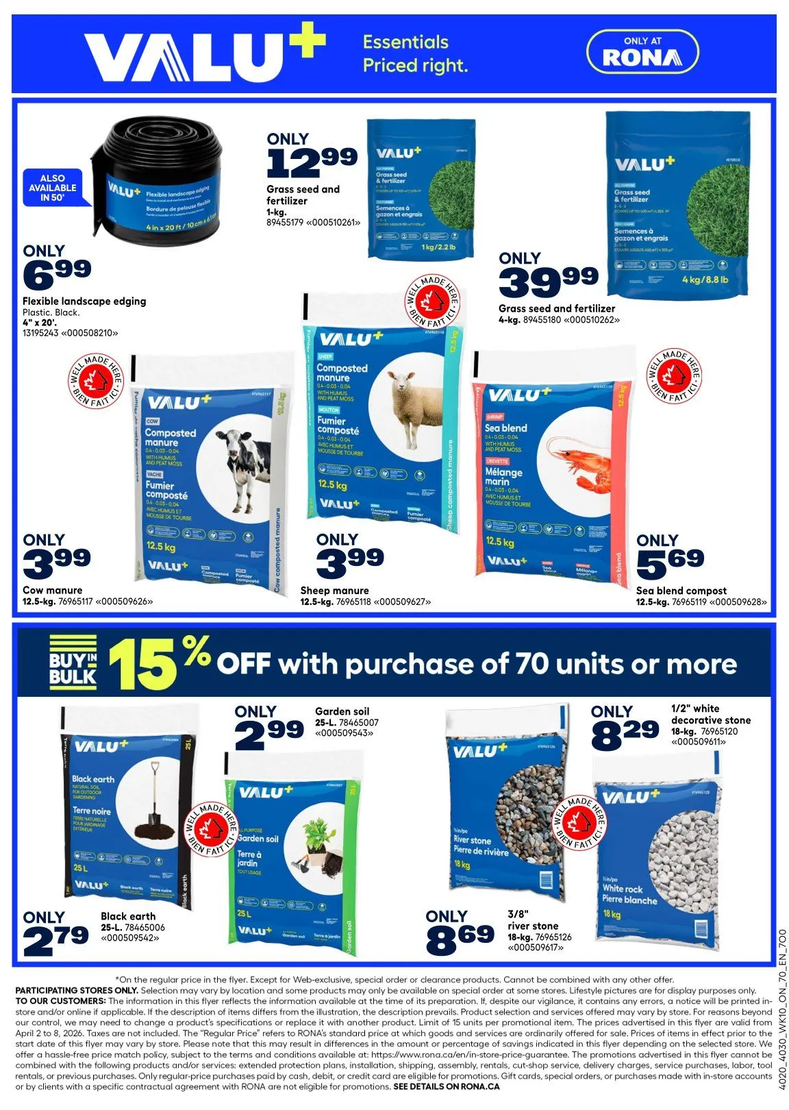RONA Sales from April 3 to April 8 2026 - flyer page 10