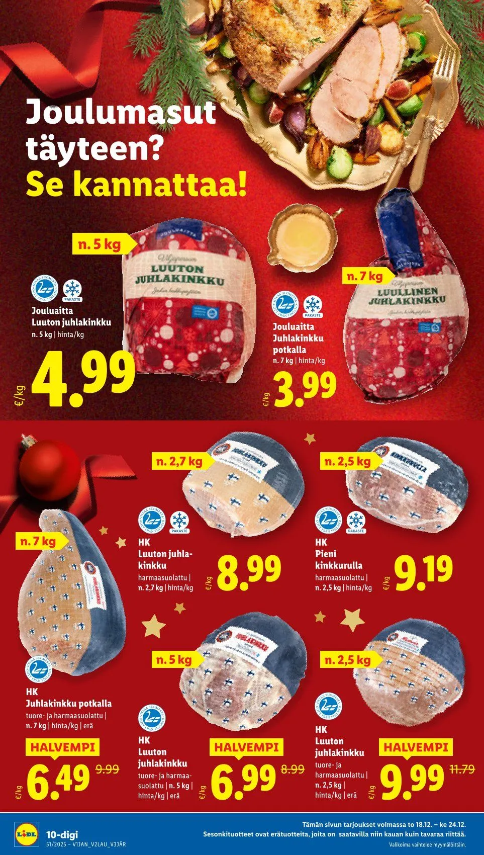 Lidl voimassa alkaen 18. joulukuuta - 21. joulukuuta 2025 - Tarjouslehti sivu 10