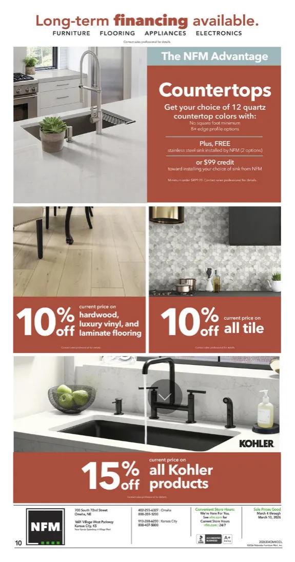 Weekly ad Nebraska Furniture Mart Sales from March 4 to March 10 2026 - Page 10