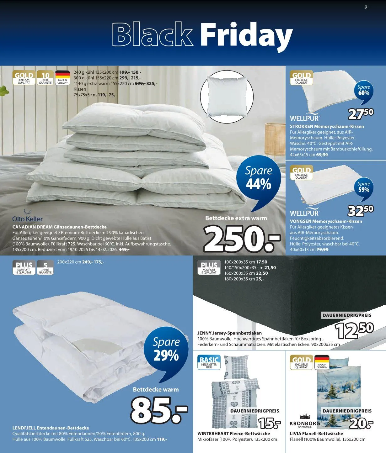 JYSK Angebote von 19. Oktober bis 29. November 2025 - Prospekt seite 9