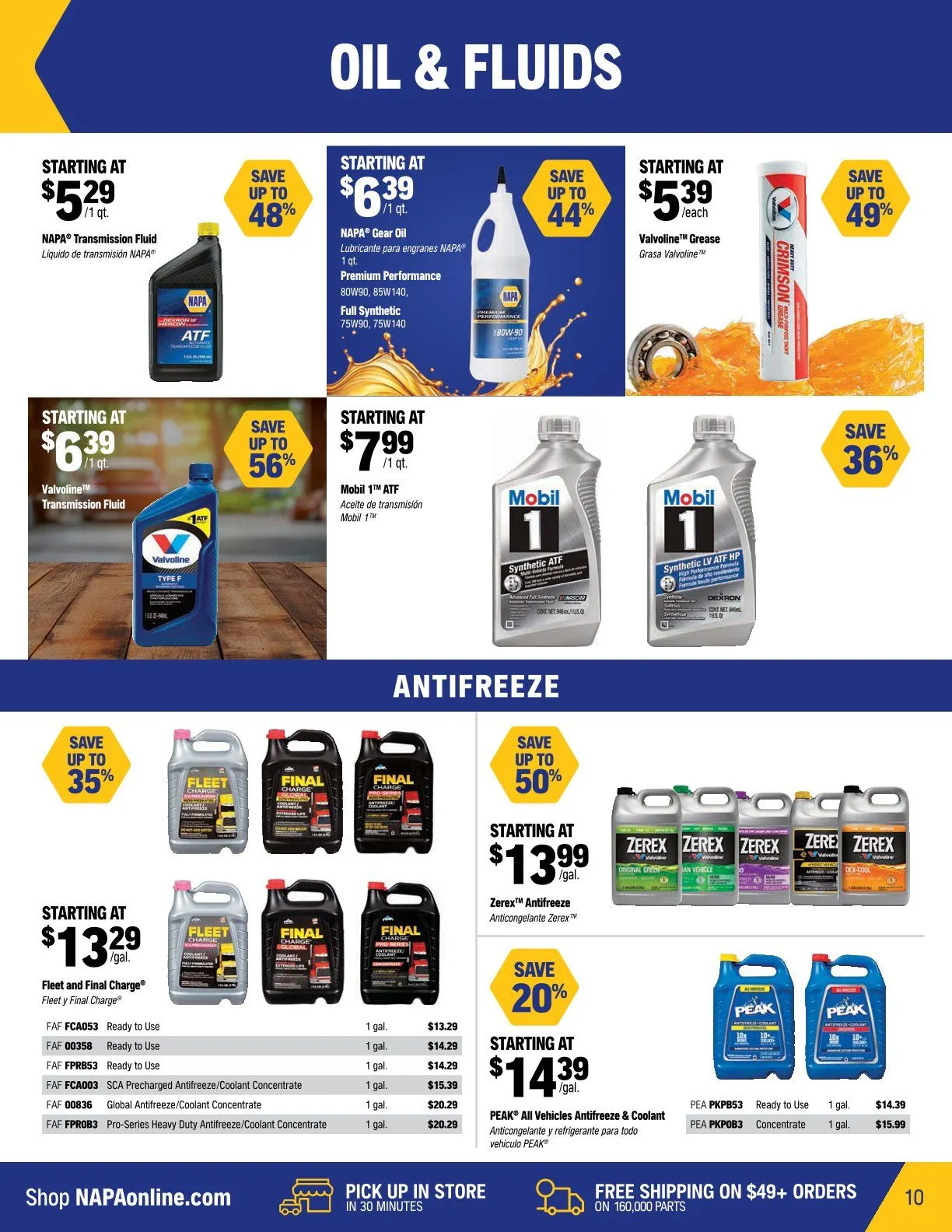 NAPA Auto Parts Sales from December 1 to December 31 2025 - flyer page 10