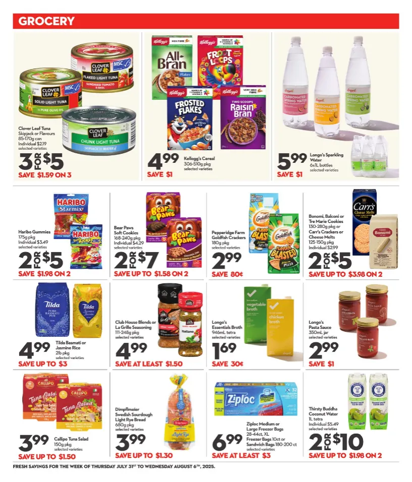 Longo's Sales from July 31 to August 6 2025 - flyer page 9