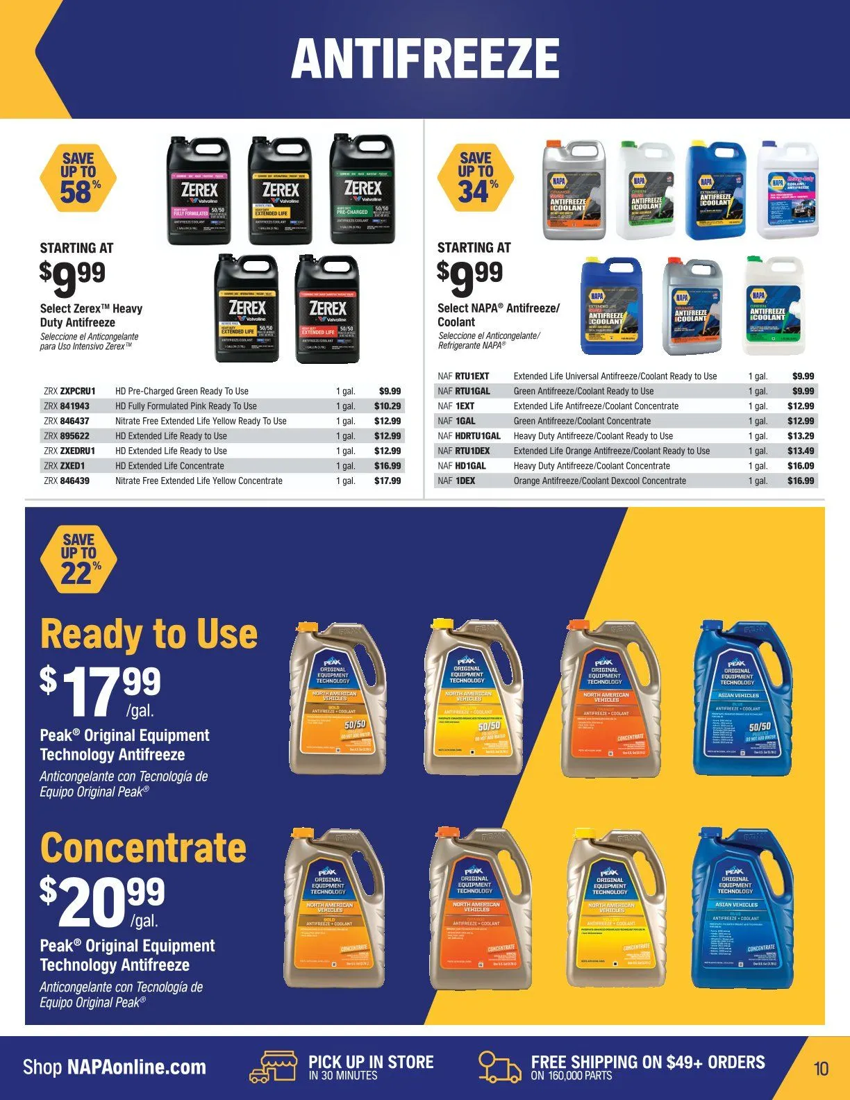 NAPA Auto Parts flyers from September 1 to October 31 2025 - flyer page 10