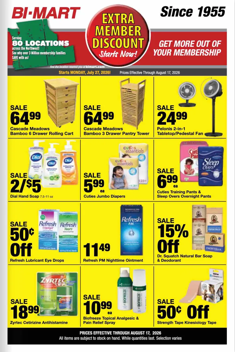 Weekly ad BI-MART Sales from July 27 to August 17 2026 - Page 10
