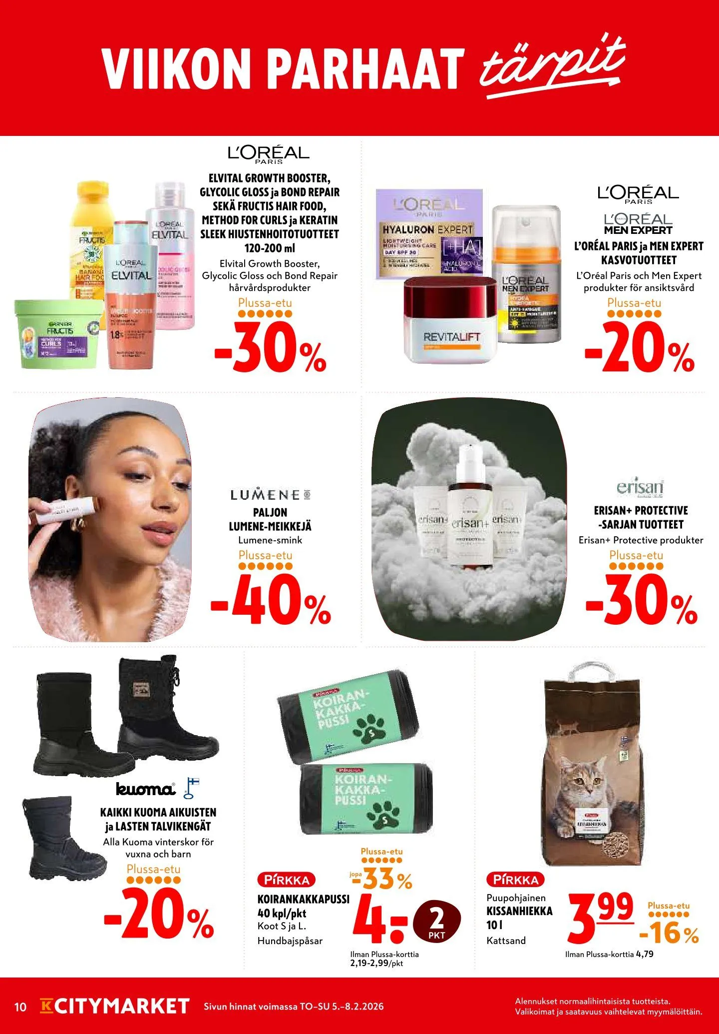 Kaupan K-Citymarket uusimmat tarjoukset voimassa alkaen 4. helmikuuta - 8. helmikuuta 2026 - Tarjouslehti sivu 10