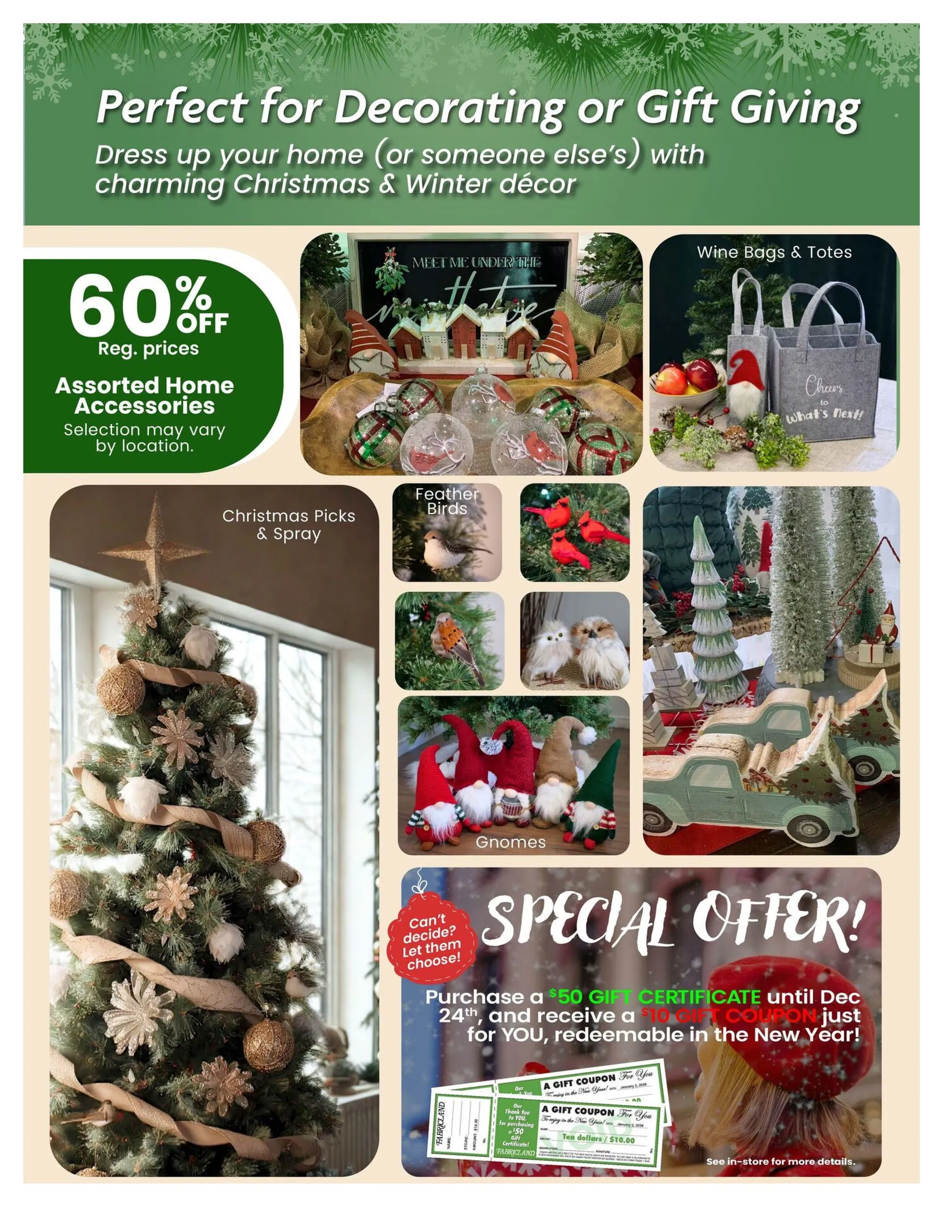 Fabricland Sales from December 1 to December 31 2025 - flyer page 10
