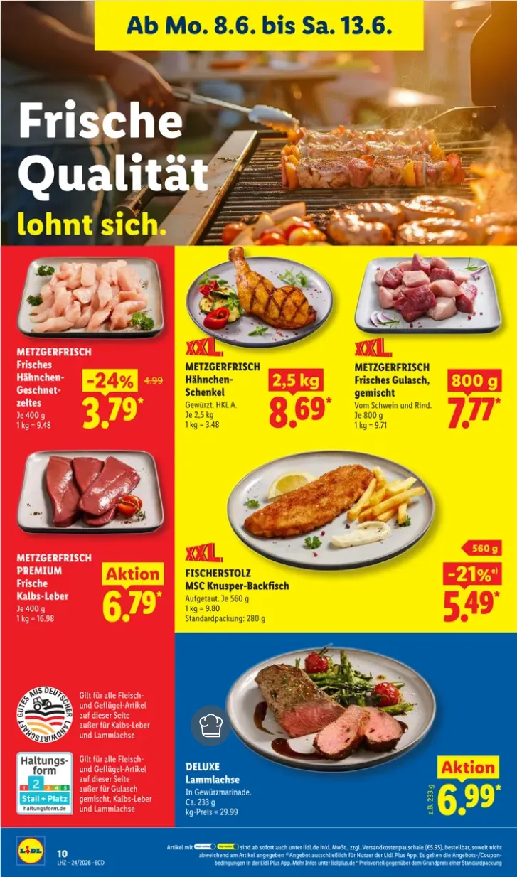 Lidl Prospekte von 8. Juni bis 13. Juni 2026 - Prospekt seite 10