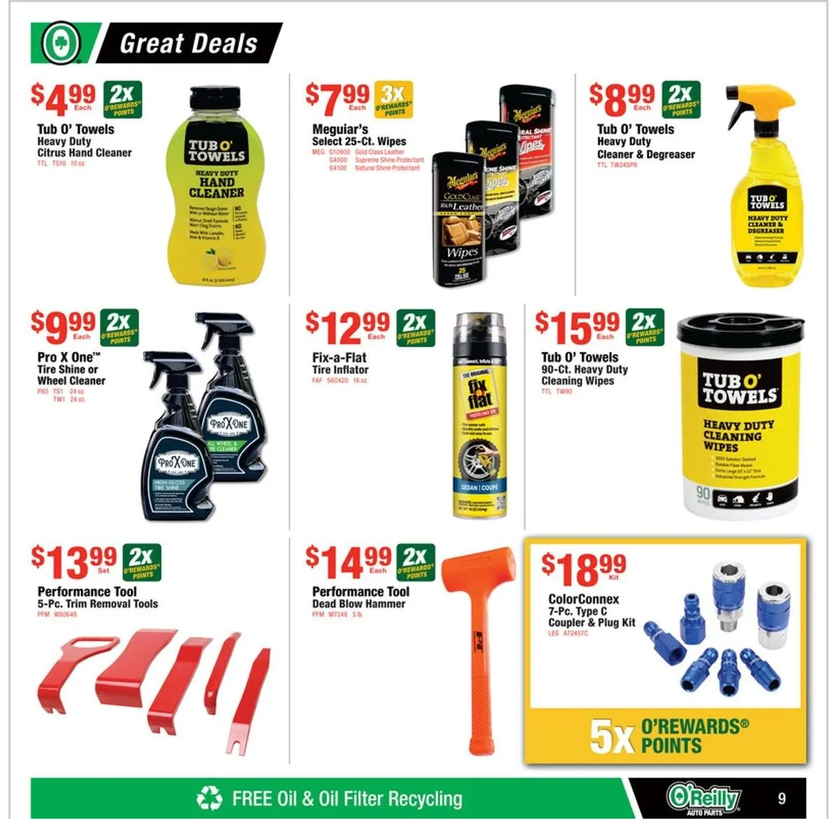 Weekly ad O'Reilly Auto Parts Sales from January 29 to February 25 2025 - Page 9
