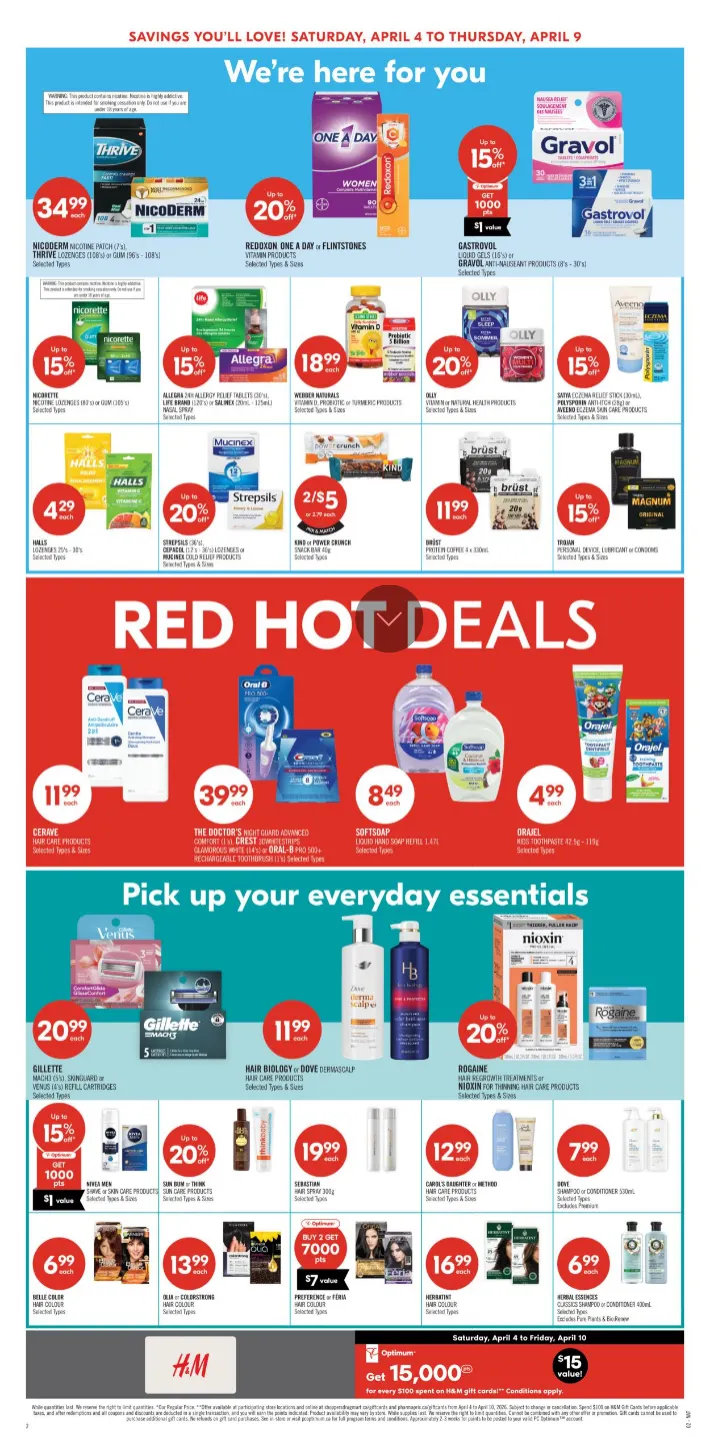 Shoppers Drug Mart Sales from April 4 to April 9 2026 - flyer page 10