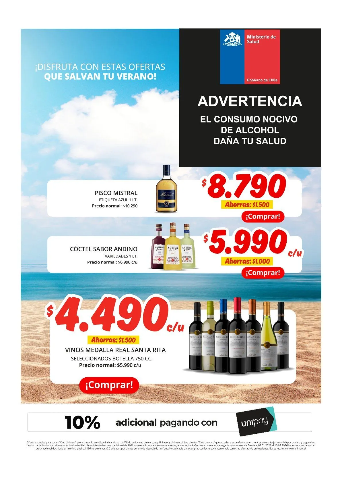 Catálogo de Ofertas en Unimarc 1 de enero al 31 de enero 2026 - Página 10