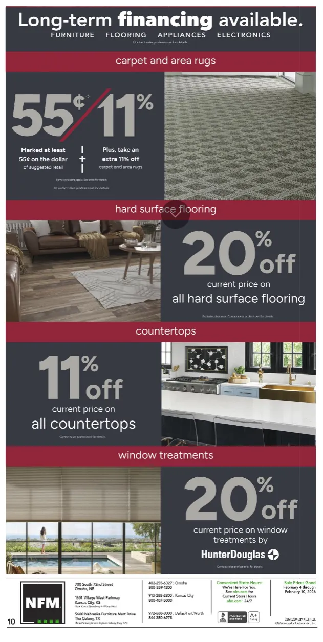 Weekly ad Nebraska Furniture Mart from February 4 to February 10 2026 - Page 10