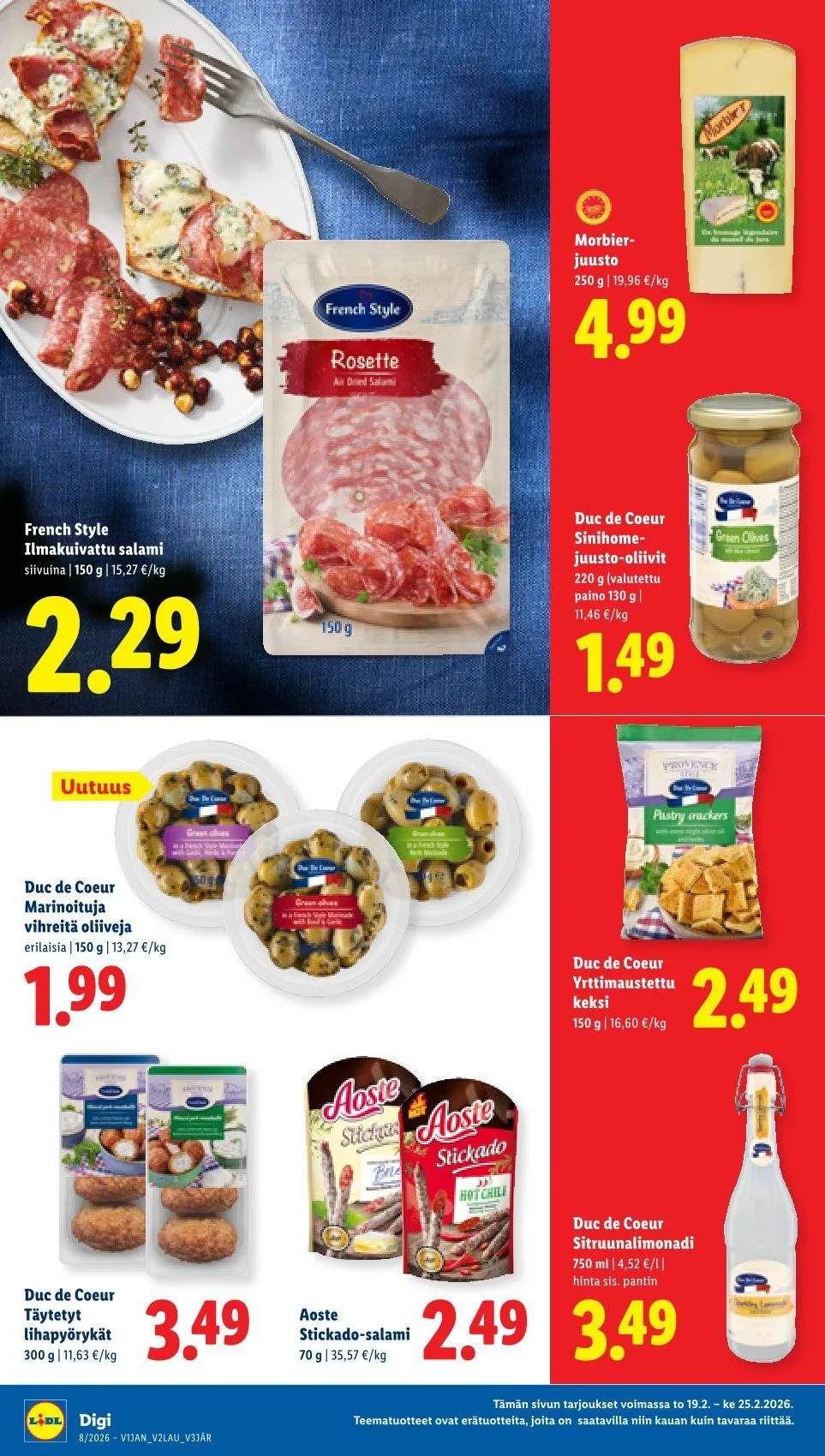Kaupan Lidl uusimmat tarjoukset voimassa alkaen 19. helmikuuta - 25. helmikuuta 2026 - Tarjouslehti sivu 10