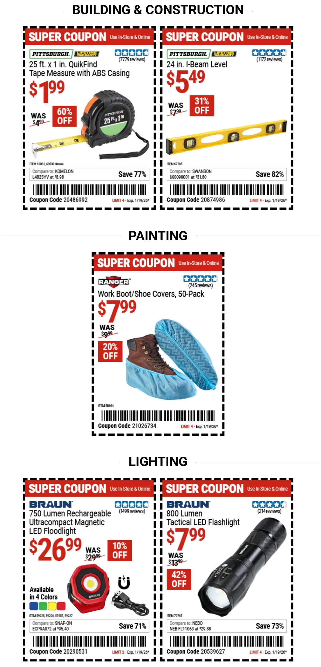 Weekly ad Harbor Freight Sales from December 29 to January 19 2026 - Page 10