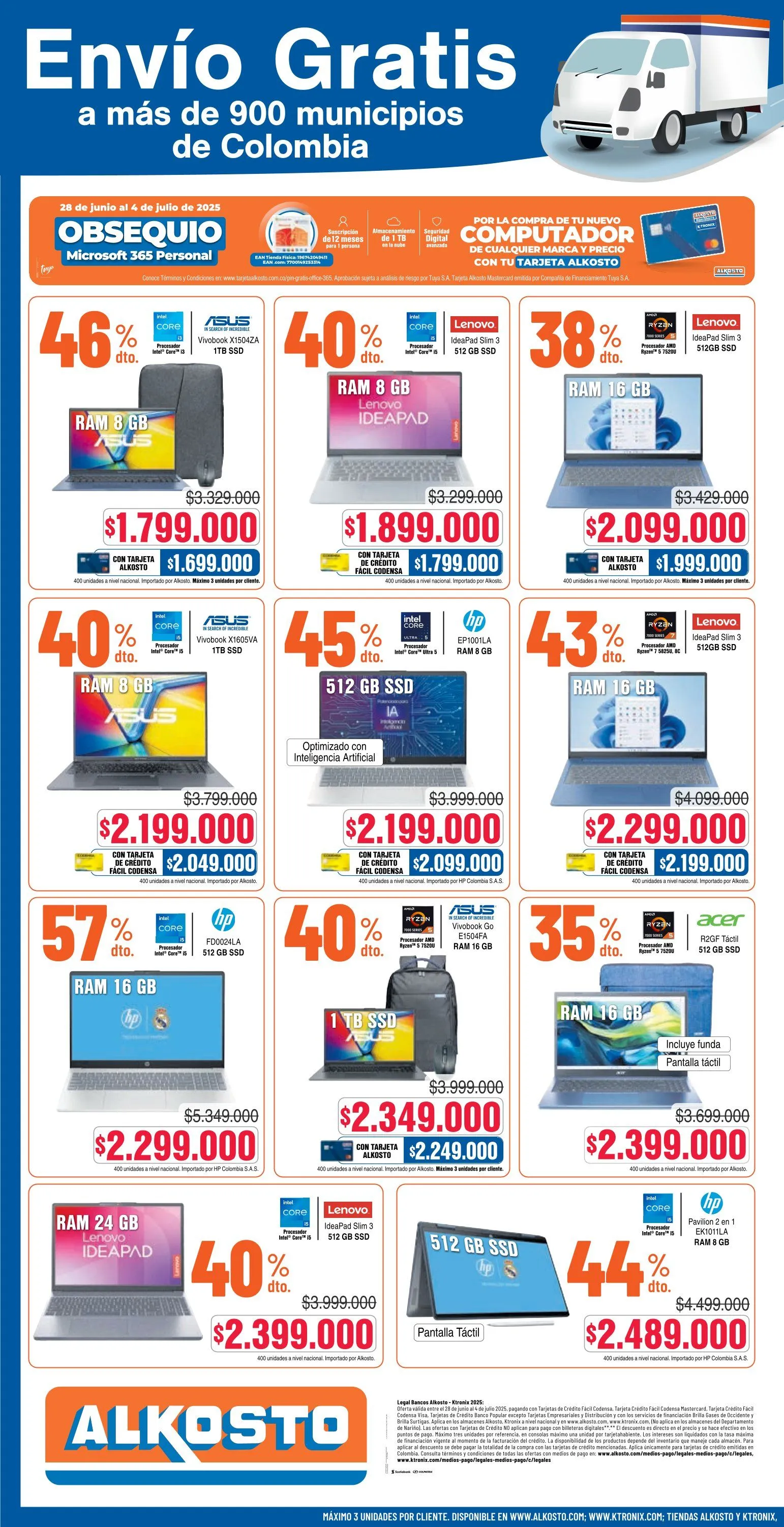 Catalogo de Útimas ofertas de Alkosto 28 de junio al 6 de agosto 2025 - Pag 10