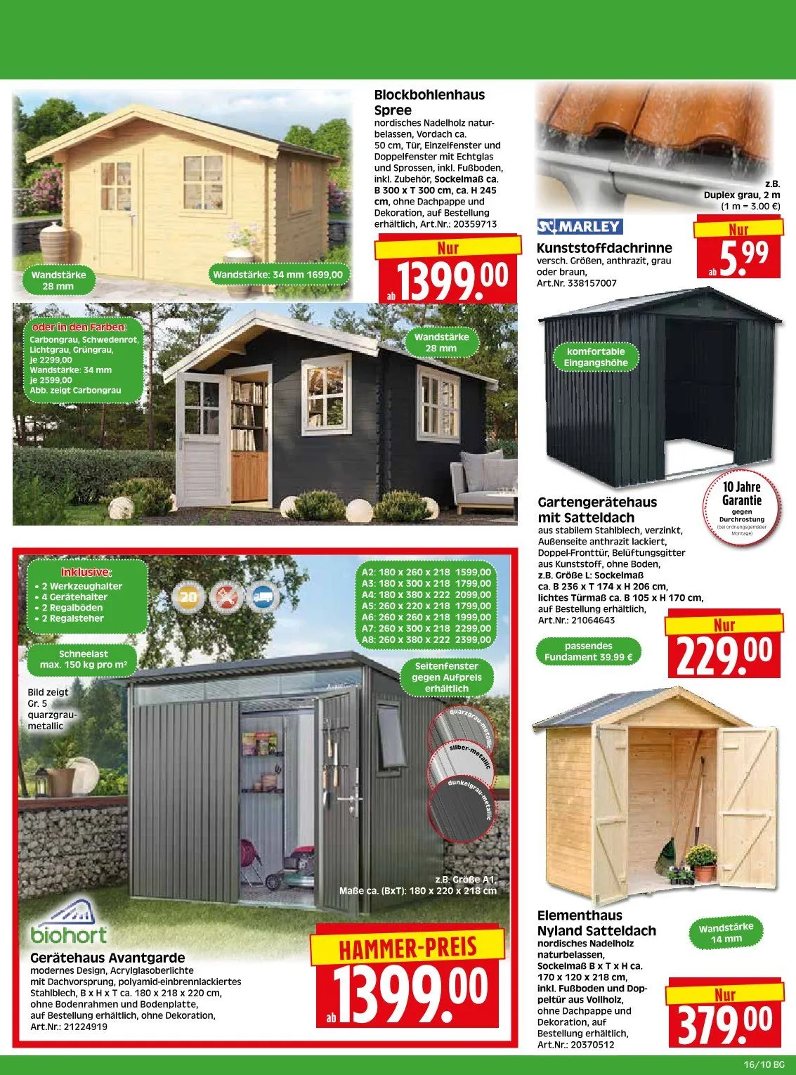 Herkules Baumarkt Prospekte von 13. April bis 18. April 2026 - Prospekt seite 10