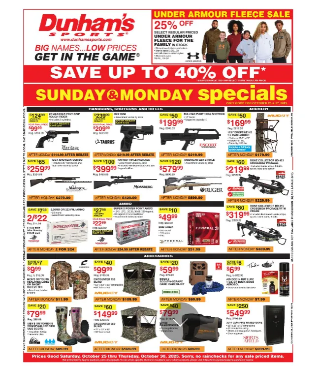 Weekly ad Dunham's Sports Sales from October 25 to October 30 2025 - Page 10