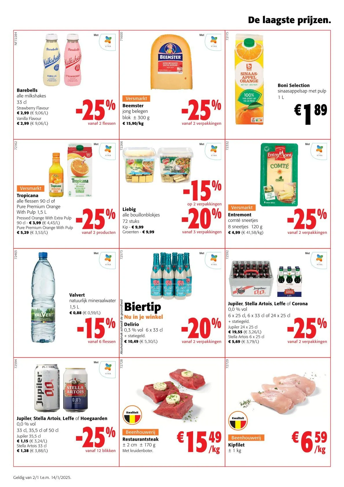 Speciale promoties van Colruyt van 2 januari tot 14 januari 2025 - folder pagina 10